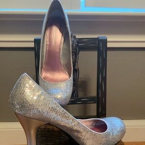 Silver Pumps